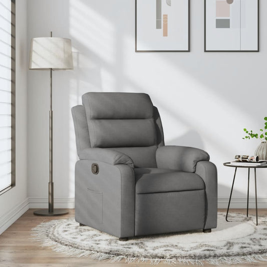 Relaxfauteuil Donkergrijze Stof is nu te koop bij PeponiXL, paradijselijk wonen!