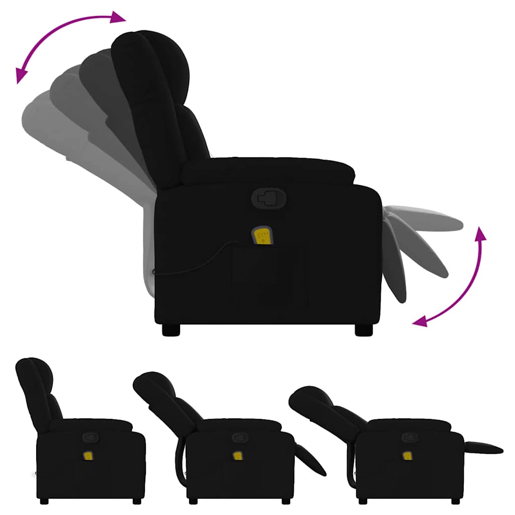 Massagestoel met zwarte stof is nu te koop bij PeponiXL, paradijselijk wonen!
