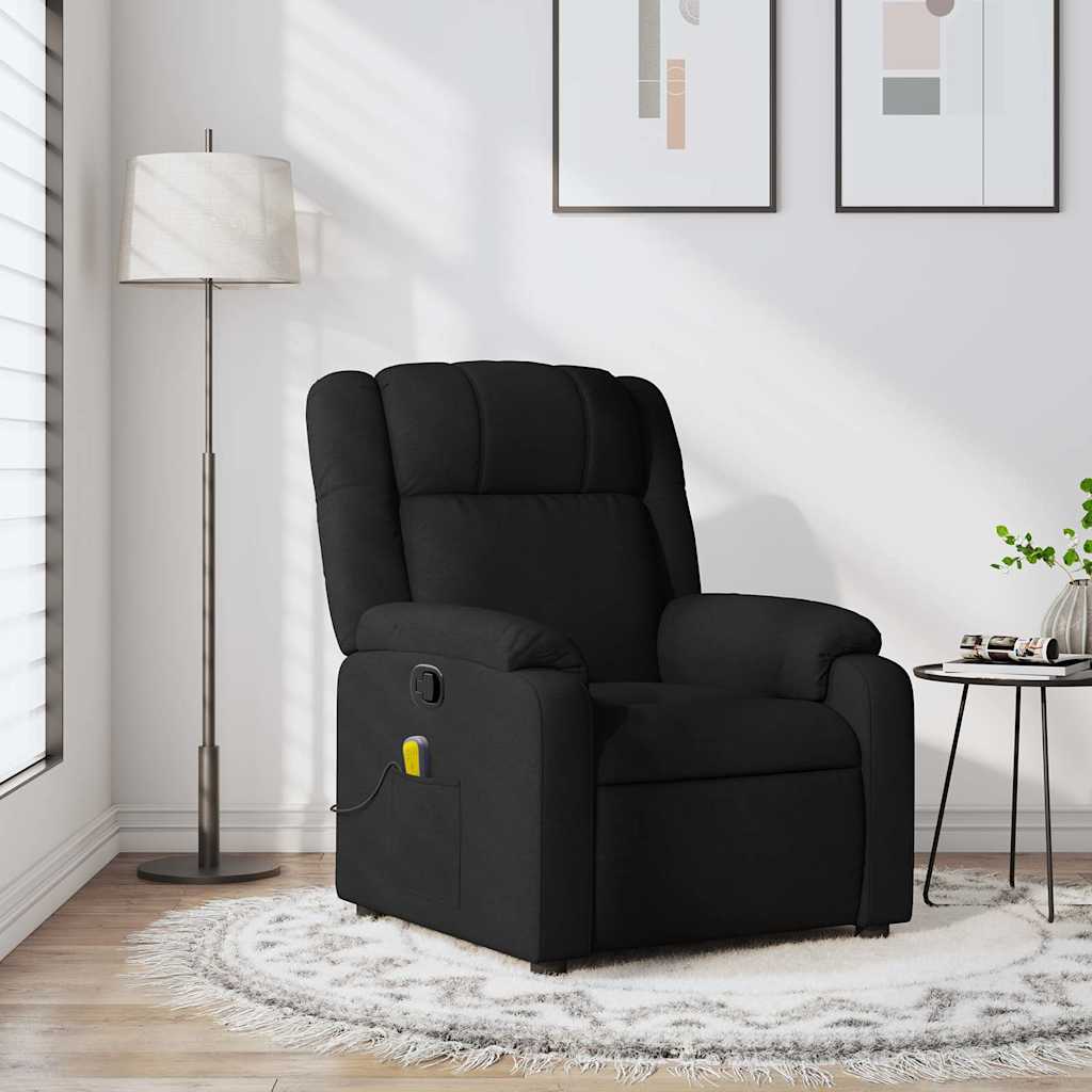 Massagestoel met zwarte stof is nu te koop bij PeponiXL, paradijselijk wonen!