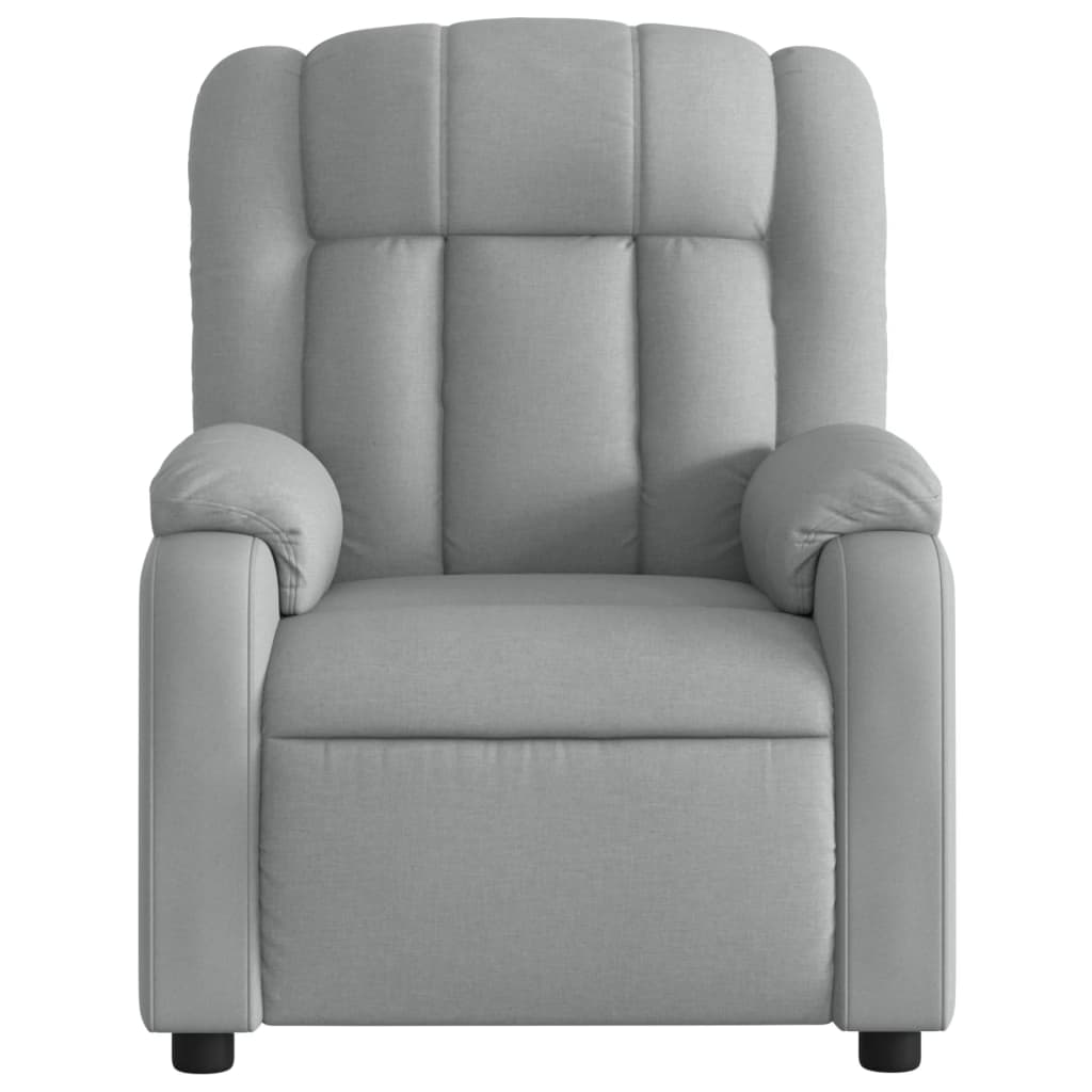 Relaxfauteuil lichtgrijze stof is nu te koop bij PeponiXL, paradijselijk wonen!