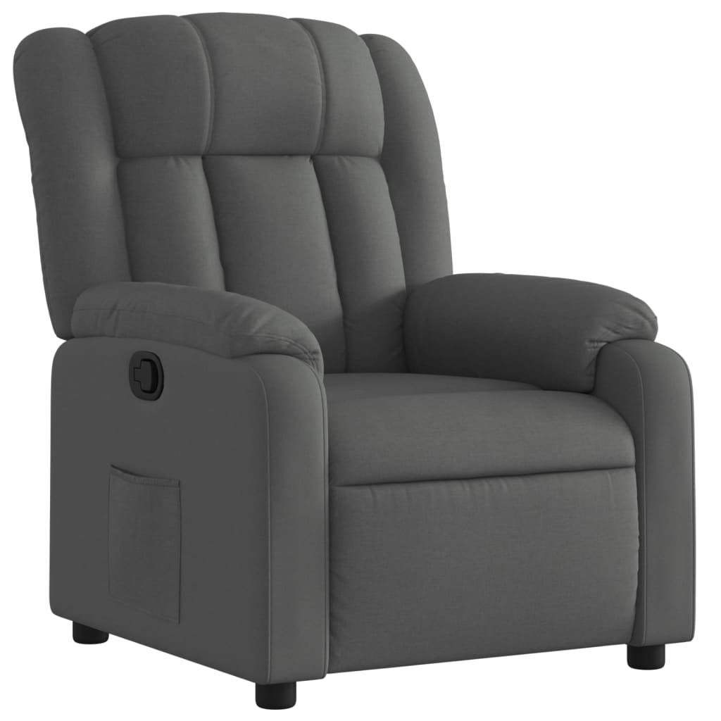 Relaxfauteuil Donkergrijze Stof is nu te koop bij PeponiXL, paradijselijk wonen!