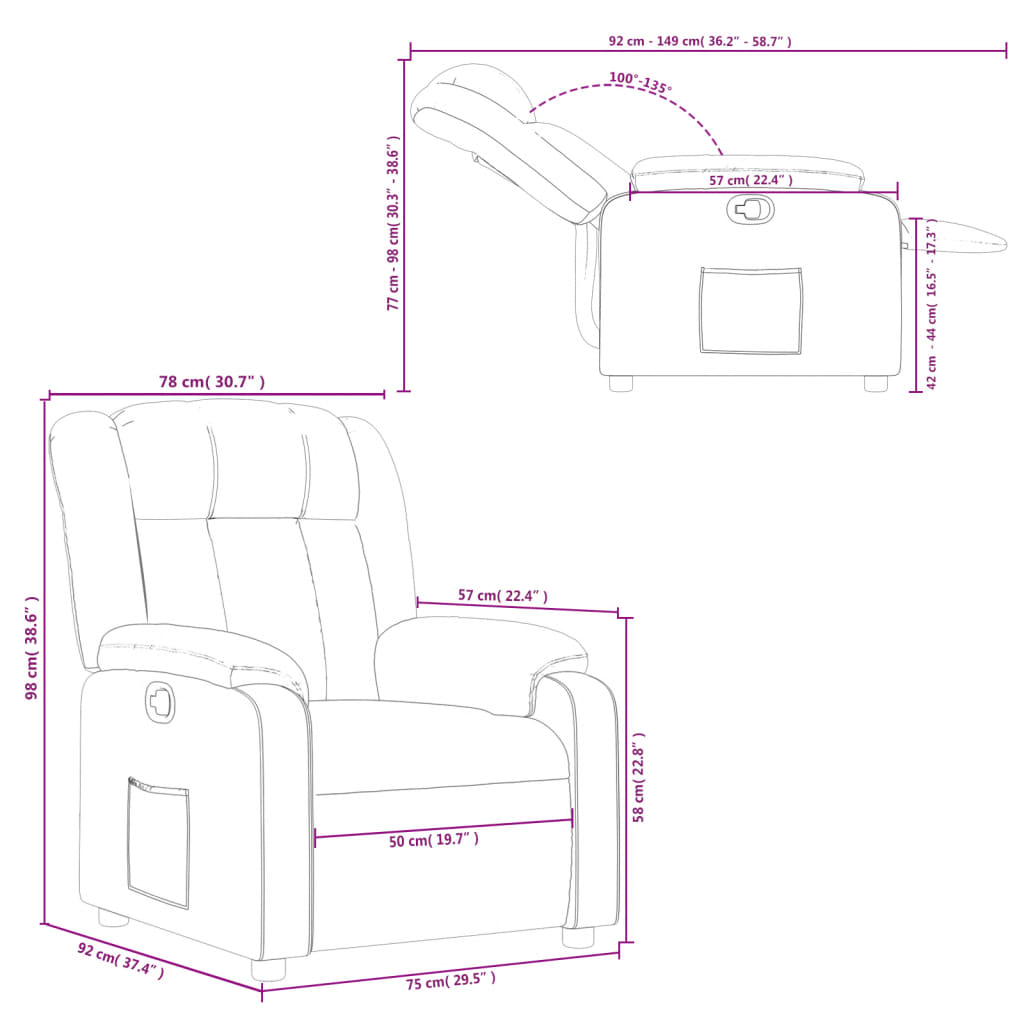 Relaxfauteuil Donkergrijze Stof is nu te koop bij PeponiXL, paradijselijk wonen!