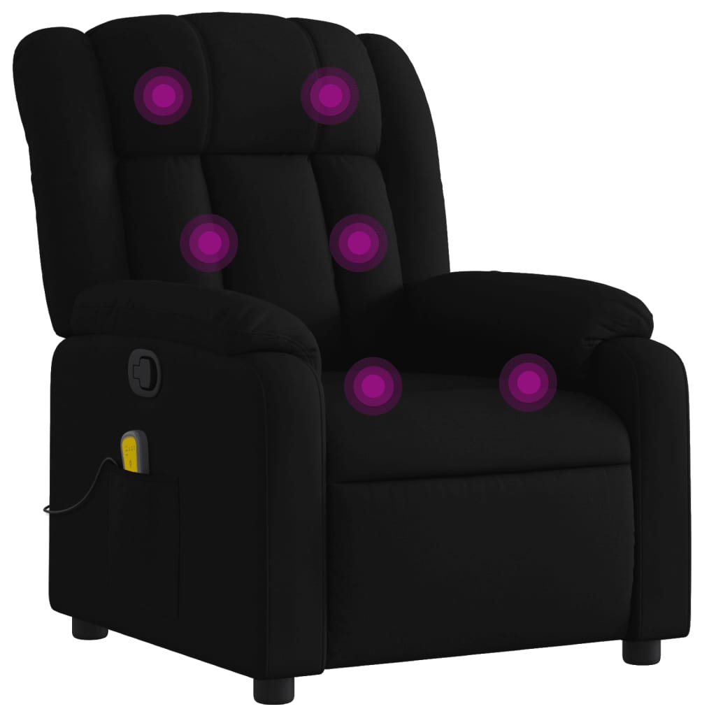 Massagestoel met zwarte stof is nu te koop bij PeponiXL, paradijselijk wonen!