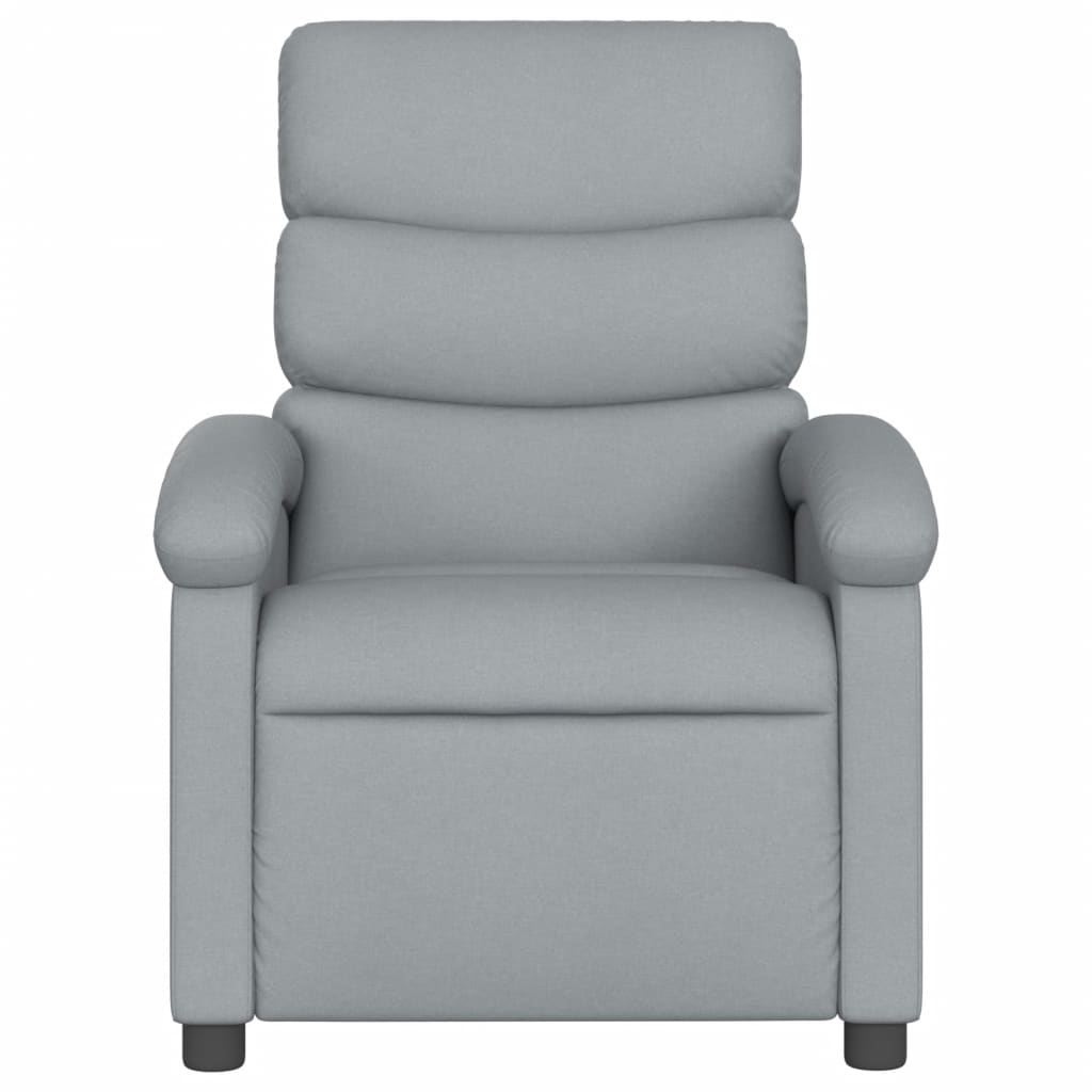 Relaxfauteuil lichtgrijze stof is nu te koop bij PeponiXL, paradijselijk wonen!