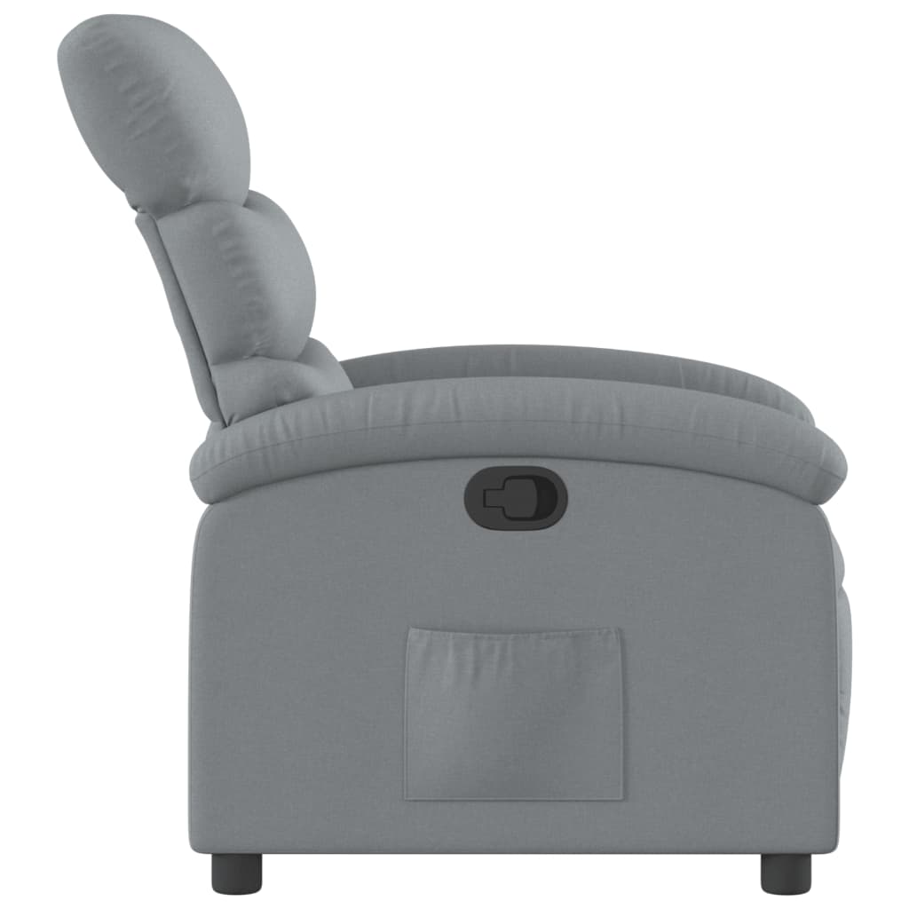Relaxfauteuil lichtgrijze stof is nu te koop bij PeponiXL, paradijselijk wonen!
