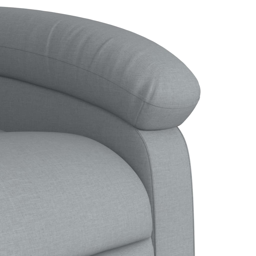 Relaxfauteuil lichtgrijze stof is nu te koop bij PeponiXL, paradijselijk wonen!