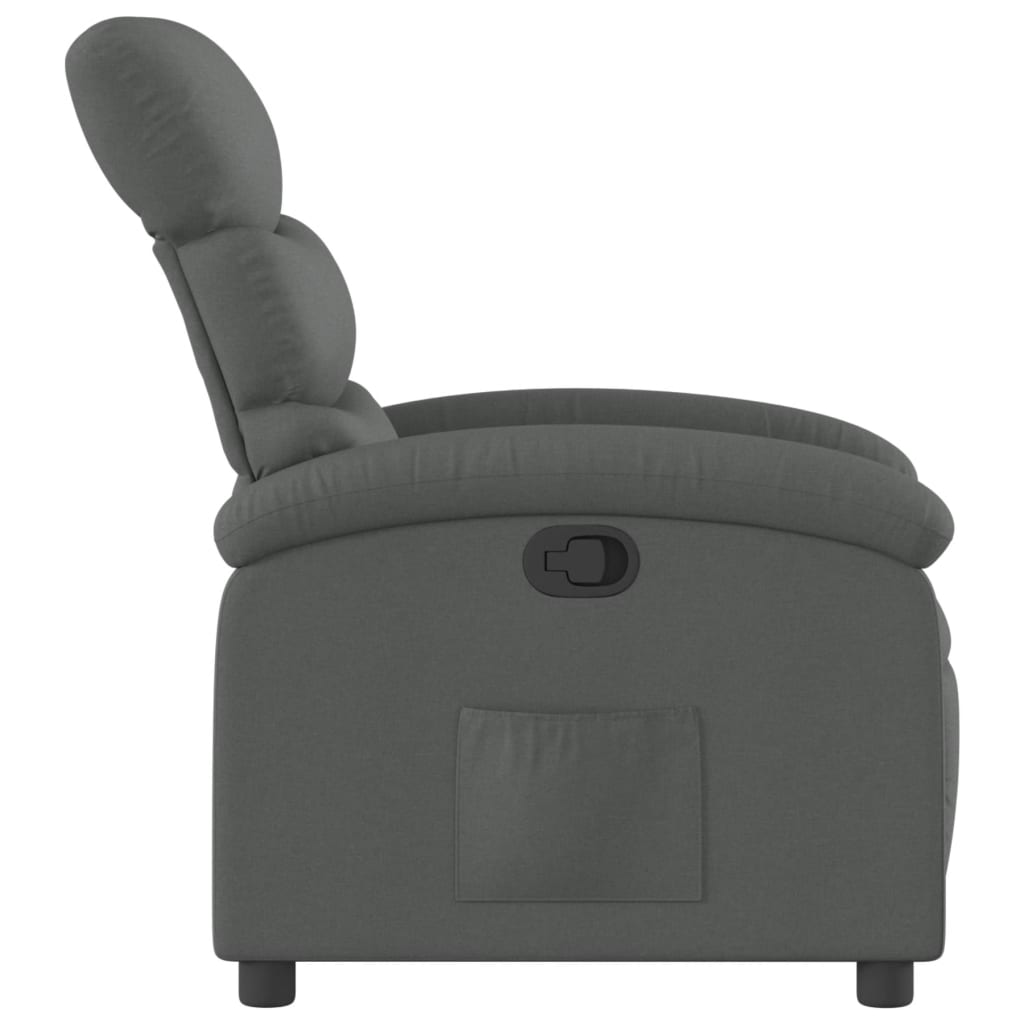 Relaxfauteuil donkergrijze stof is nu te koop bij PeponiXL, paradijselijk wonen!