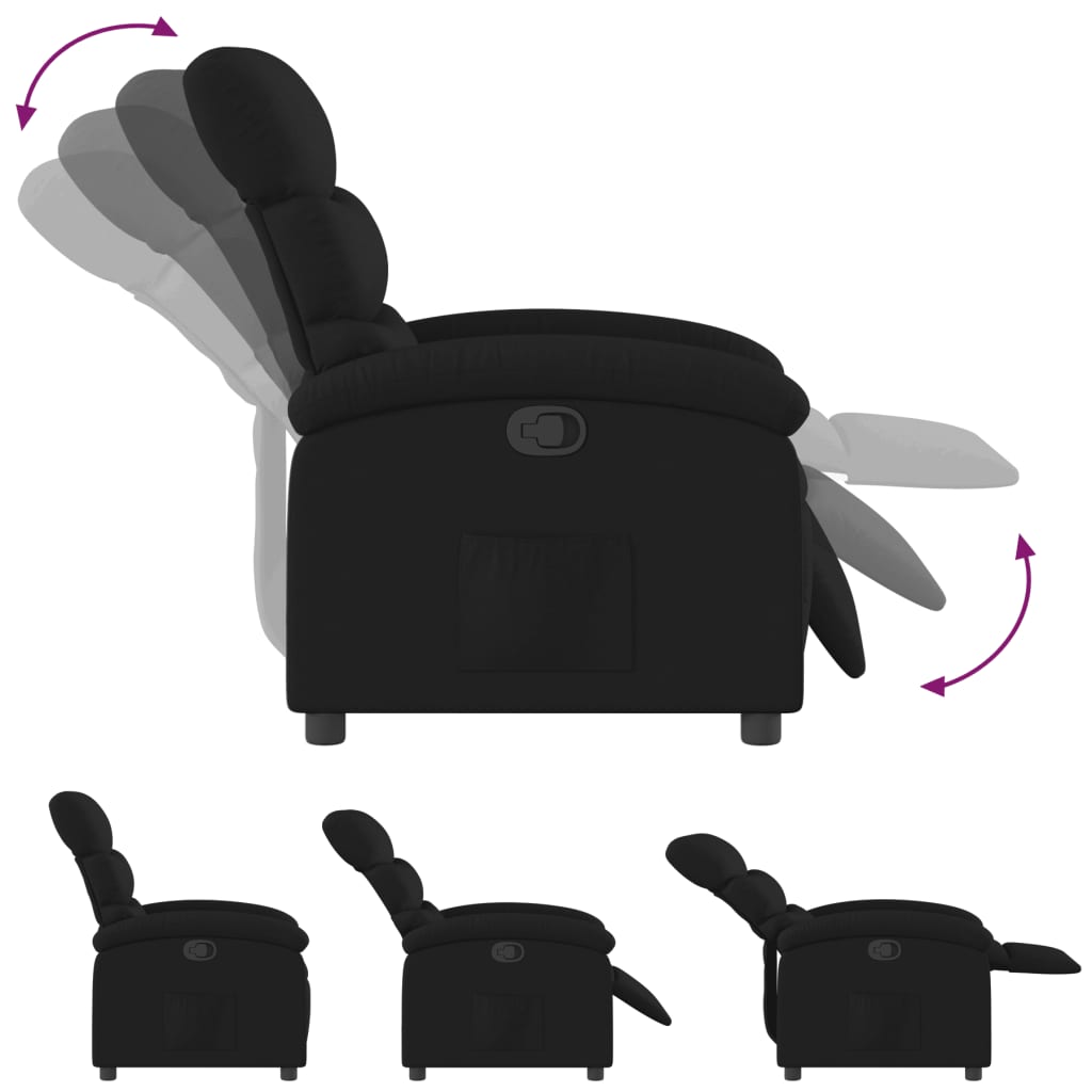 Relaxfauteuil Zwarte Stof is nu te koop bij PeponiXL, paradijselijk wonen!