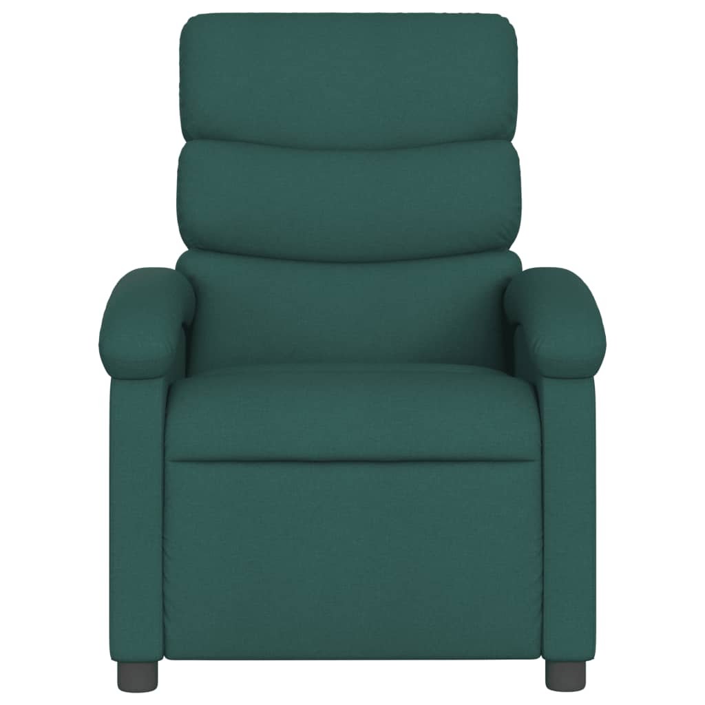 Relaxfauteuil donkergroene stof is nu te koop bij PeponiXL, paradijselijk wonen!
