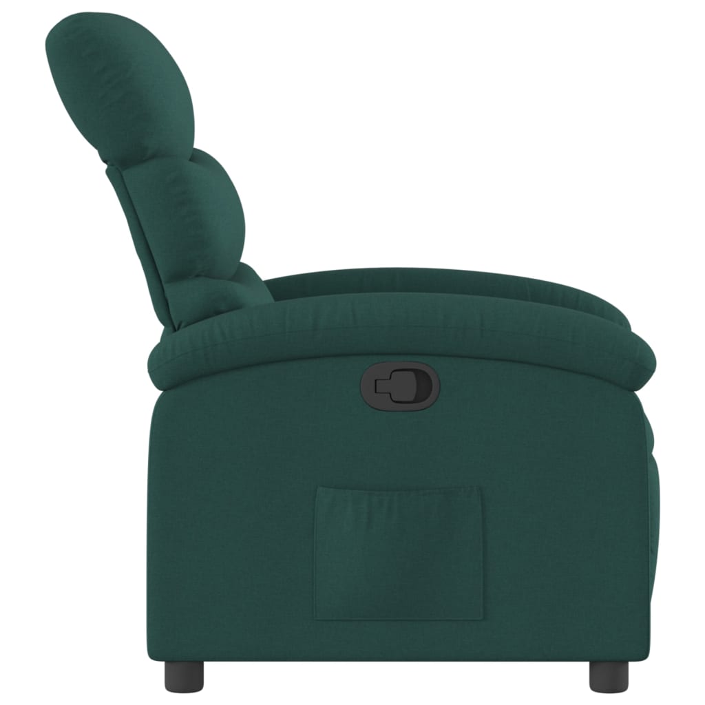 Relaxfauteuil donkergroene stof is nu te koop bij PeponiXL, paradijselijk wonen!