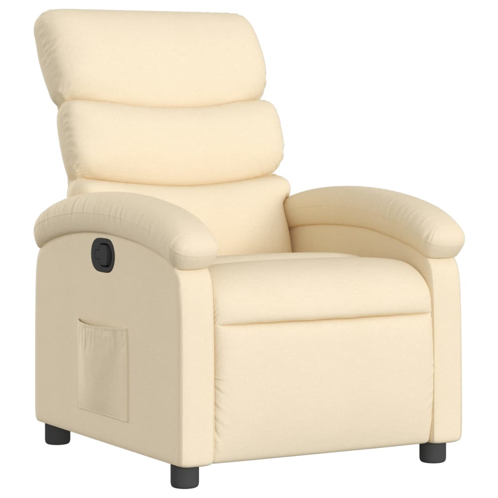 Relaxfauteuil crème stof is nu te koop bij PeponiXL, paradijselijk wonen!
