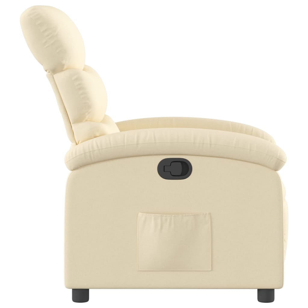 Relaxfauteuil crème stof is nu te koop bij PeponiXL, paradijselijk wonen!