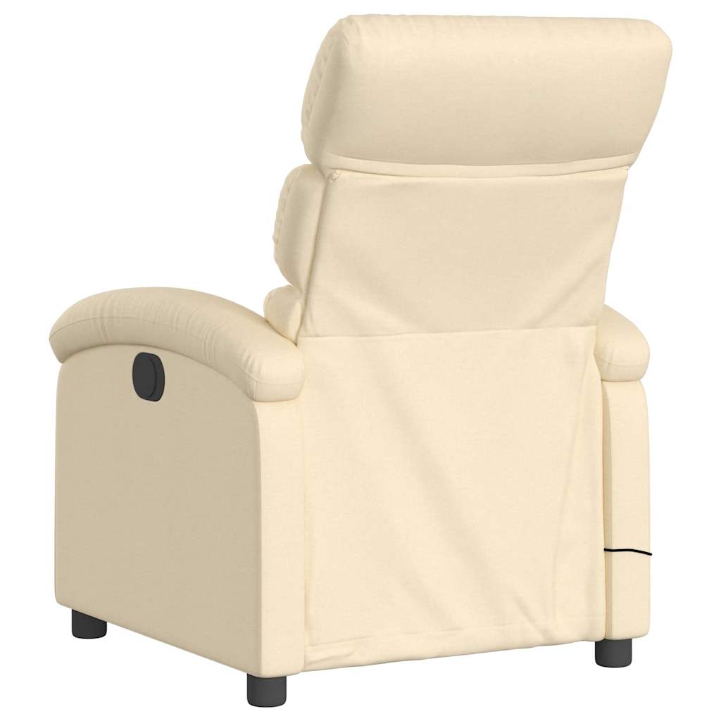 Massagestoel met crèmekleurige stof is nu te koop bij PeponiXL, paradijselijk wonen!