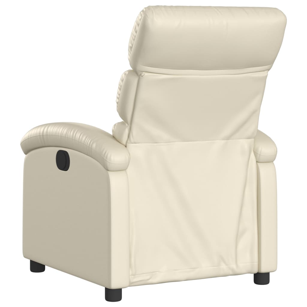Relaxfauteuil Crème Kunstleer is nu te koop bij PeponiXL, paradijselijk wonen!