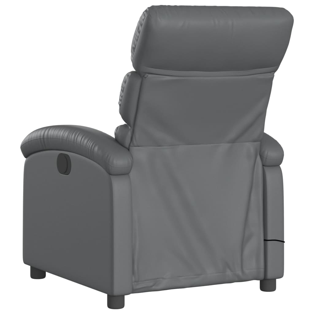 Massagestoel van grijs kunstleer is nu te koop bij PeponiXL, paradijselijk wonen!