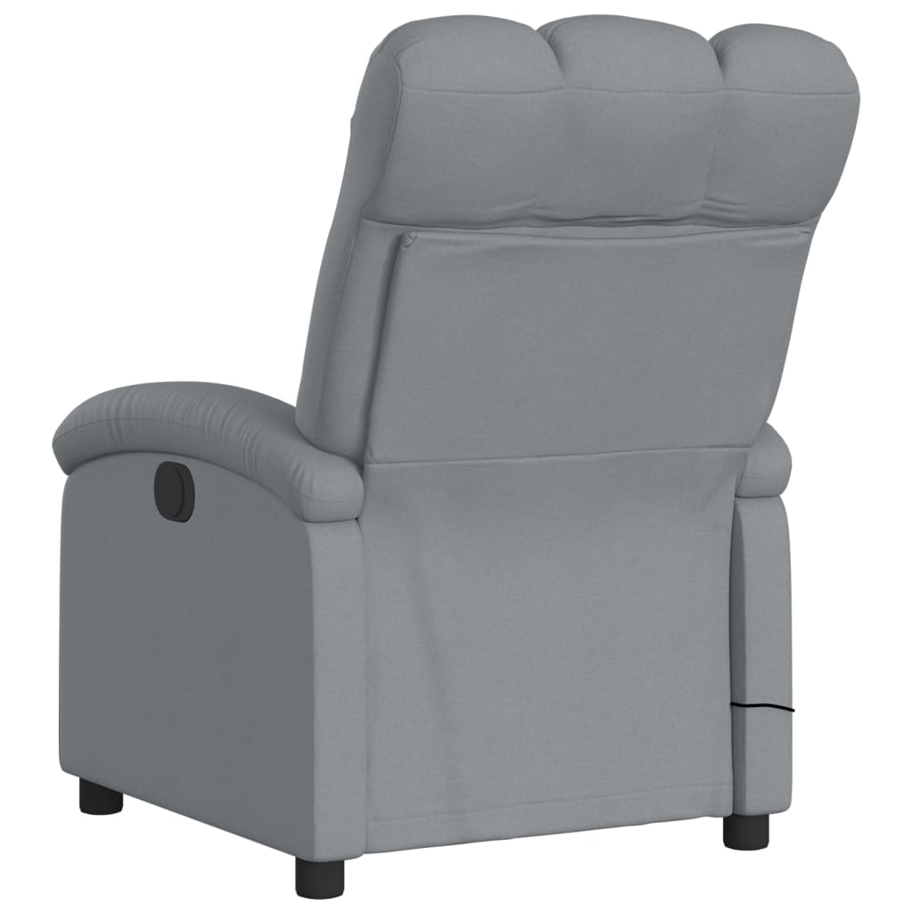 Massagestoel met lichtgrijze stof is nu te koop bij PeponiXL, paradijselijk wonen!