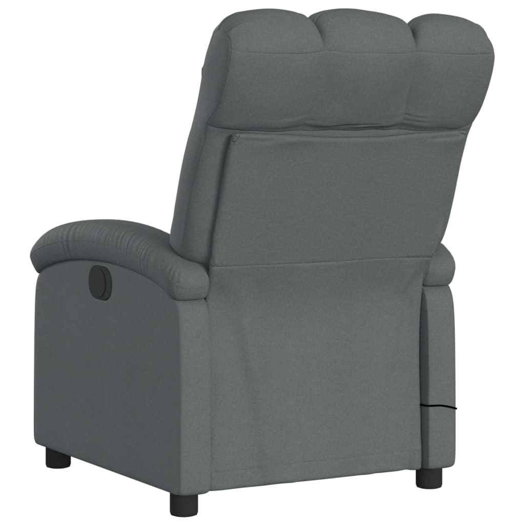 Massagestoel in donkergrijze stof is nu te koop bij PeponiXL, paradijselijk wonen!