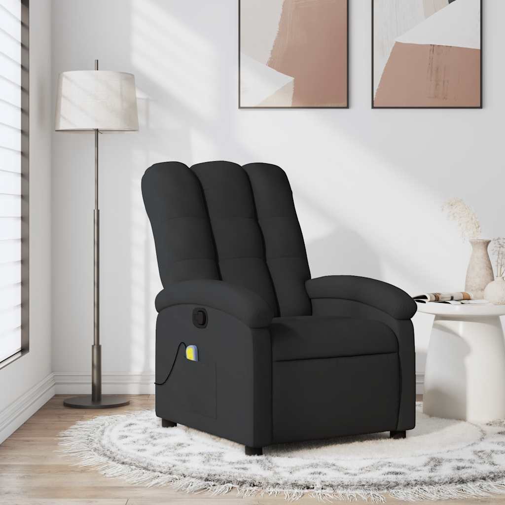 Massagestoel met zwarte stof is nu te koop bij PeponiXL, paradijselijk wonen!