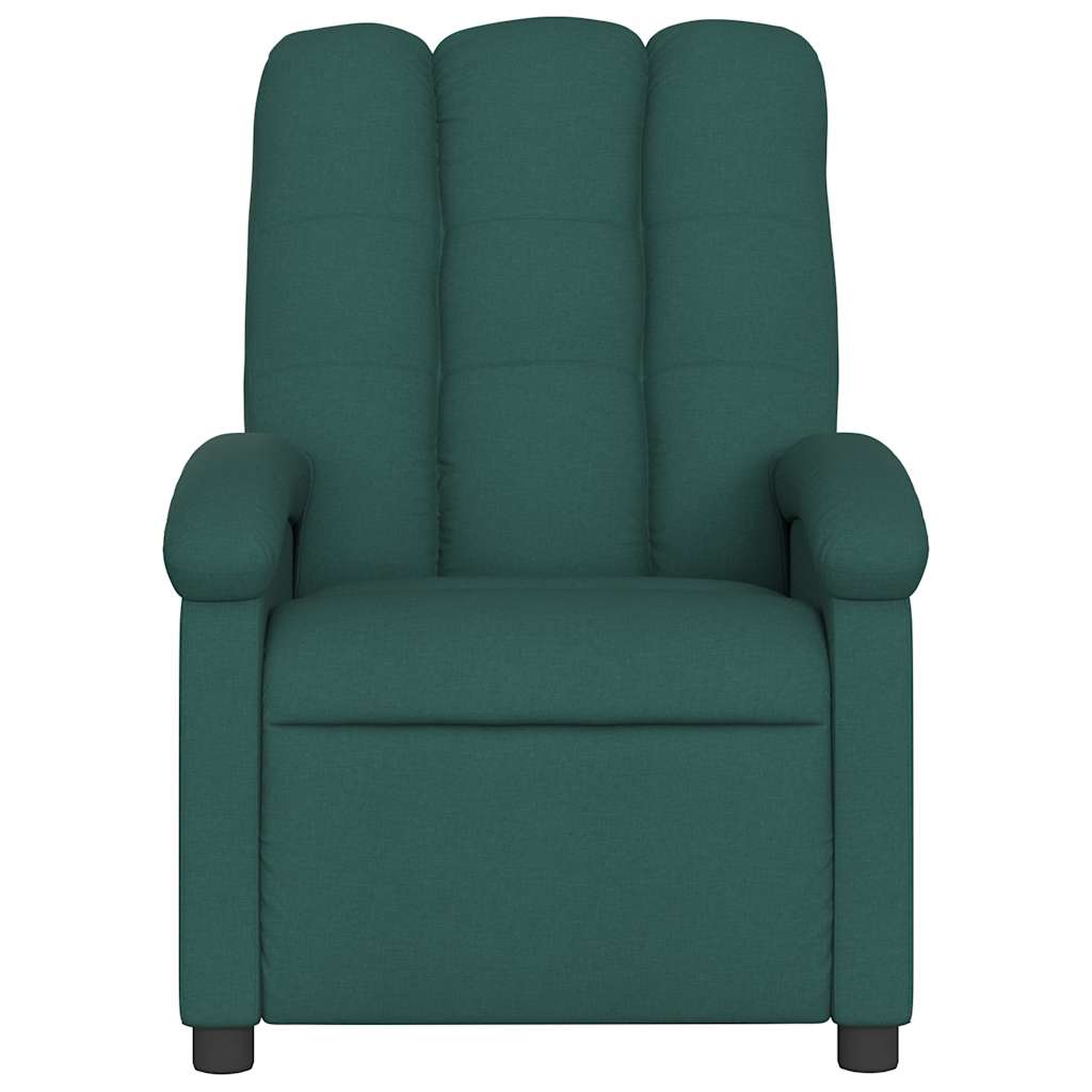 Massagestoel met donkergroene stof is nu te koop bij PeponiXL, paradijselijk wonen!