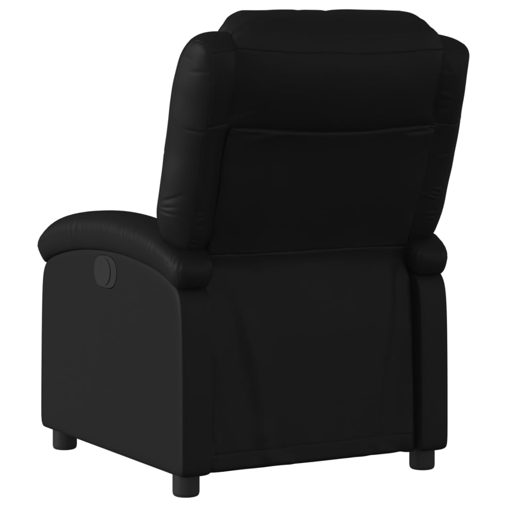 Relaxfauteuil zwart kunstleer is nu te koop bij PeponiXL, paradijselijk wonen!