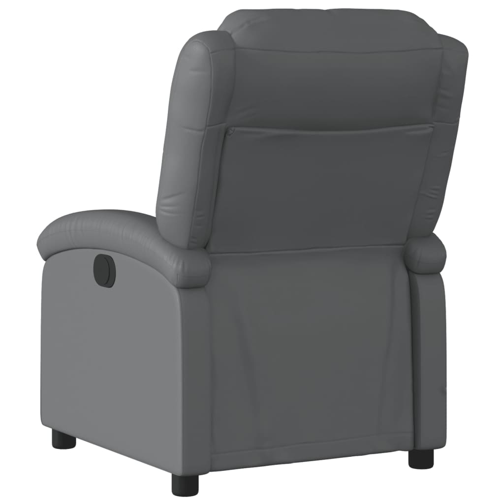 Relaxfauteuil grijs kunstleer is nu te koop bij PeponiXL, paradijselijk wonen!