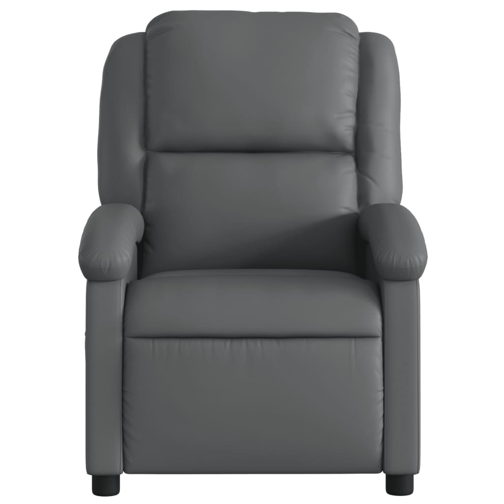 Relaxfauteuil grijs kunstleer is nu te koop bij PeponiXL, paradijselijk wonen!