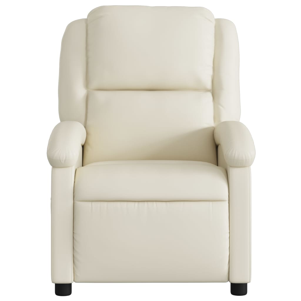 Massagestoel van kunstleer in crèmekleur is nu te koop bij PeponiXL, paradijselijk wonen!