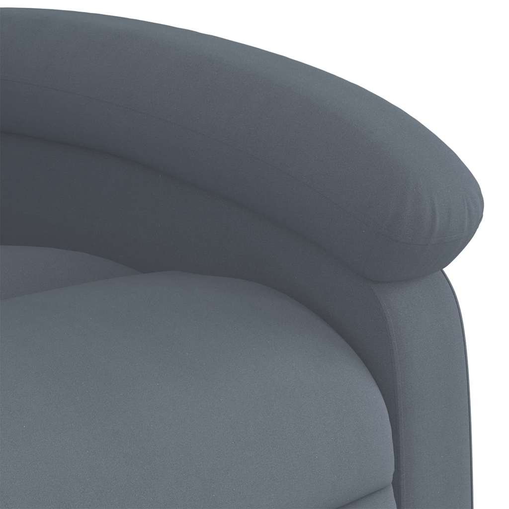 Massagestoel in donkergrijs fluweel is nu te koop bij PeponiXL, paradijselijk wonen!