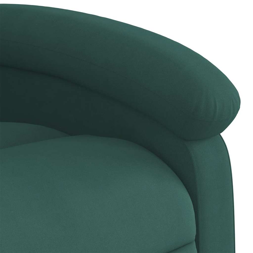 Massagestoel in donkergroen fluweel is nu te koop bij PeponiXL, paradijselijk wonen!
