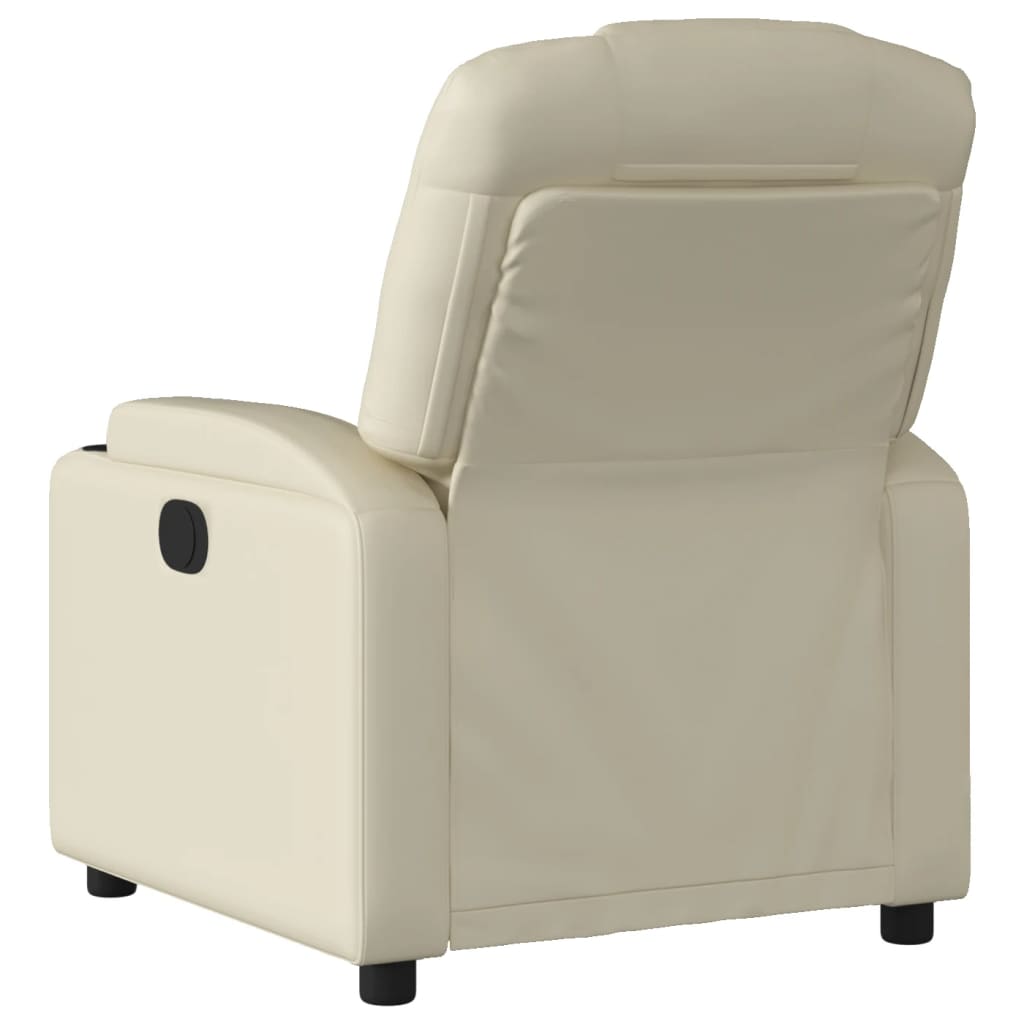 Relaxfauteuil Crème Kunstleer is nu te koop bij PeponiXL, paradijselijk wonen!