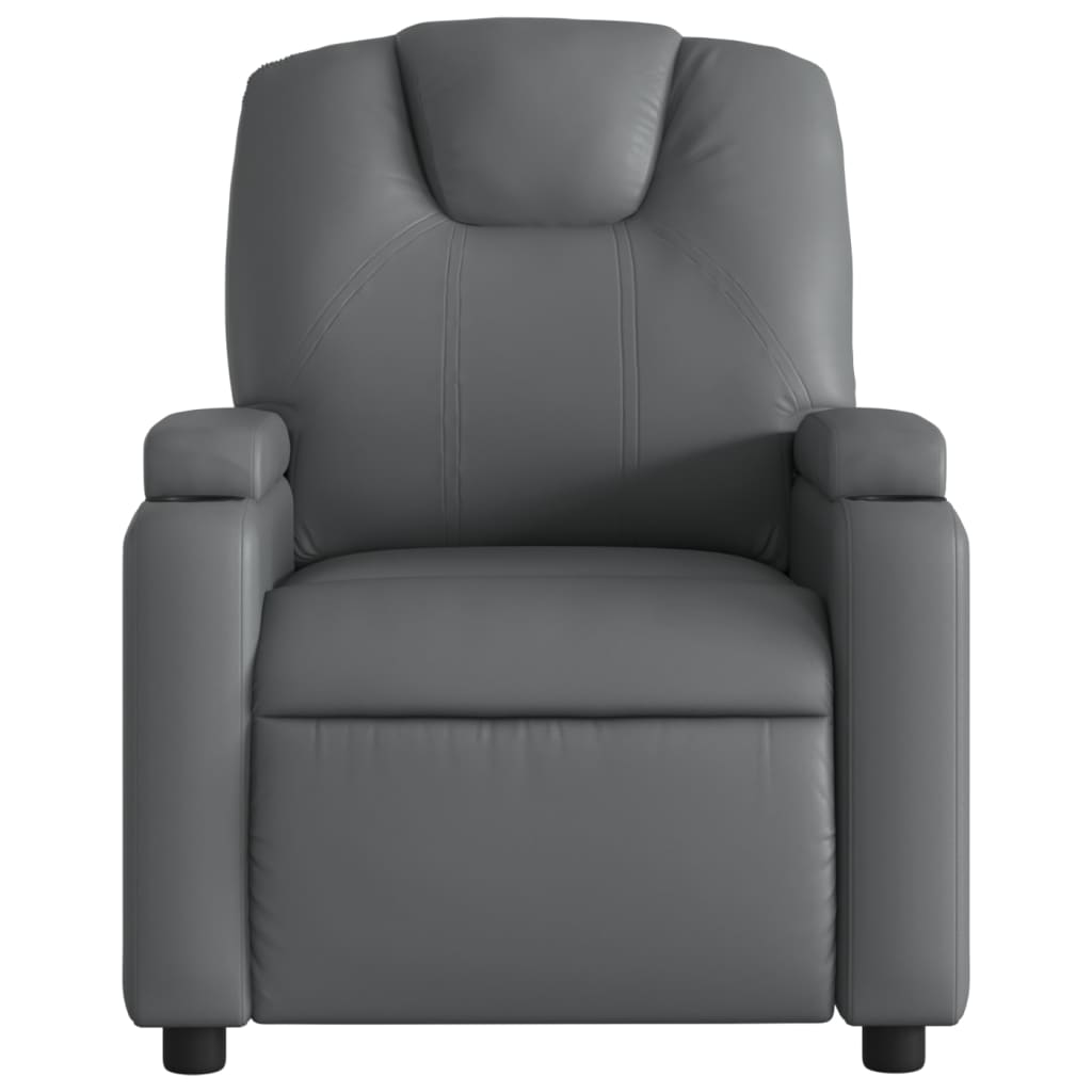 Massagestoel van grijs kunstleer is nu te koop bij PeponiXL, paradijselijk wonen!