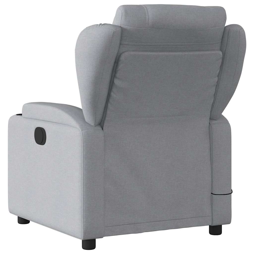 Massagestoel met lichtgrijze stof is nu te koop bij PeponiXL, paradijselijk wonen!