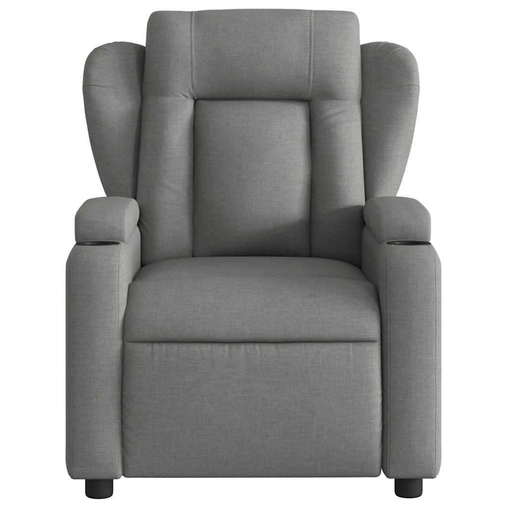 Massagestoel in donkergrijze stof is nu te koop bij PeponiXL, paradijselijk wonen!