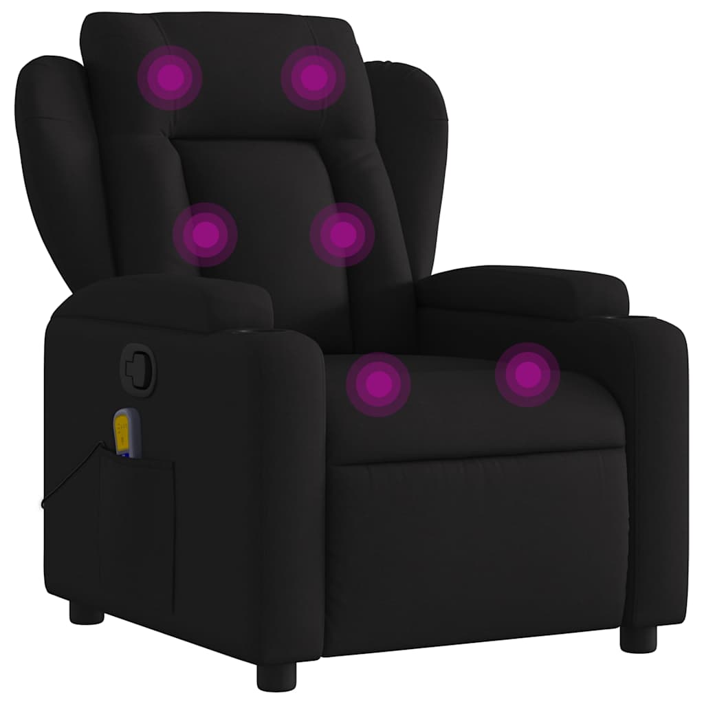 Massagestoel met zwarte stof is nu te koop bij PeponiXL, paradijselijk wonen!