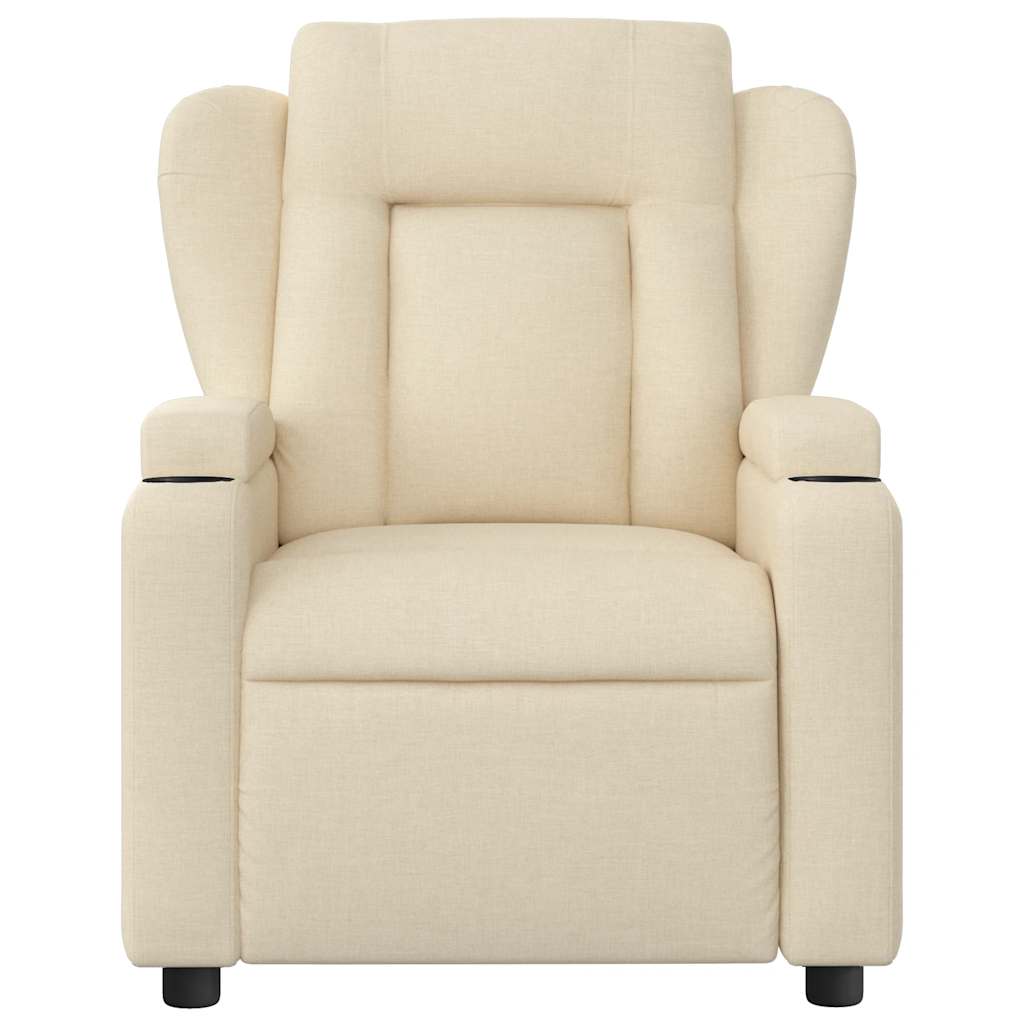 Massagestoel met crèmekleurige stof is nu te koop bij PeponiXL, paradijselijk wonen!