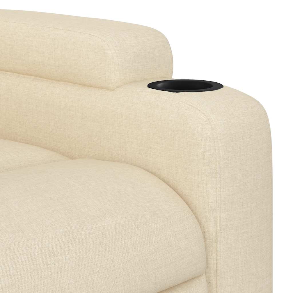 Massagestoel met crèmekleurige stof is nu te koop bij PeponiXL, paradijselijk wonen!