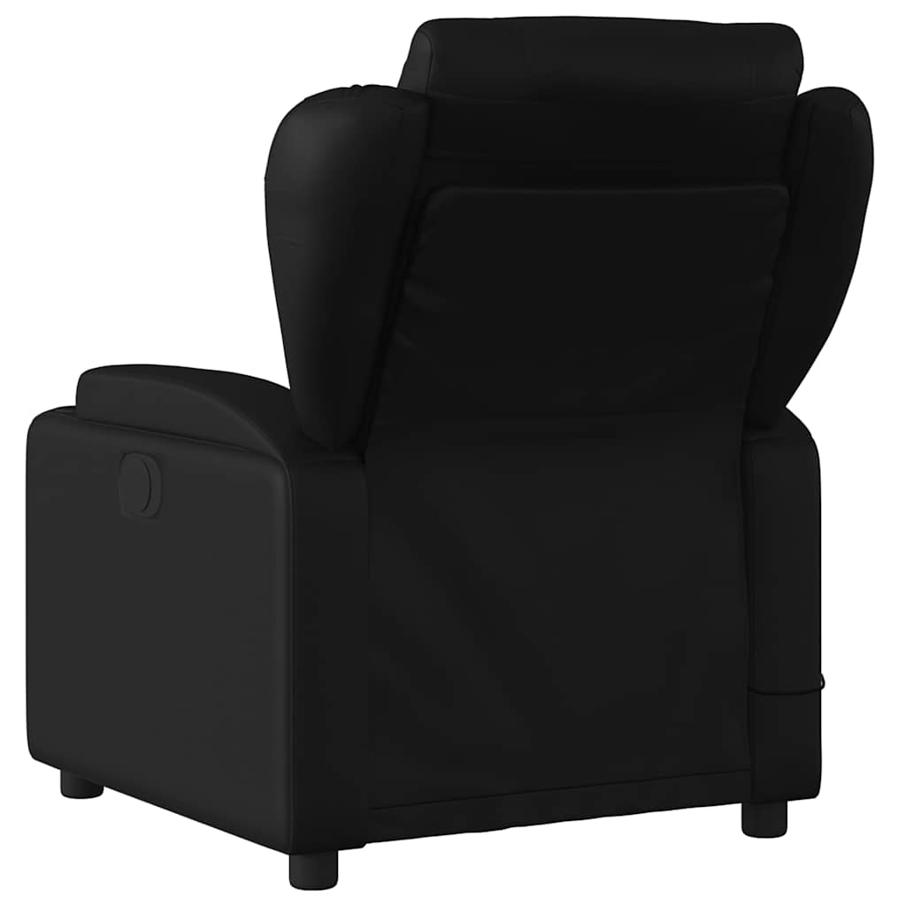 Massagestoel van zwart kunstleer is nu te koop bij PeponiXL, paradijselijk wonen!