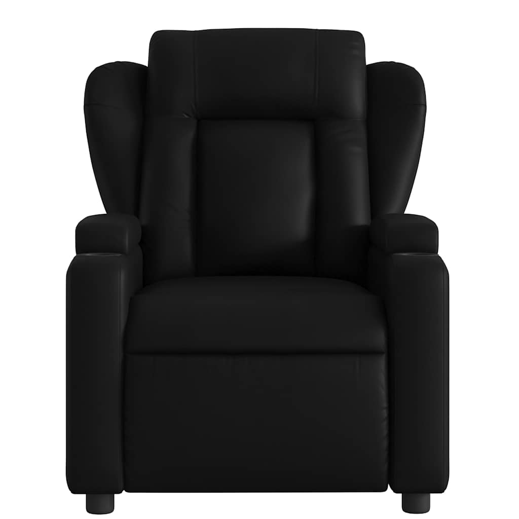 Massagestoel van zwart kunstleer is nu te koop bij PeponiXL, paradijselijk wonen!