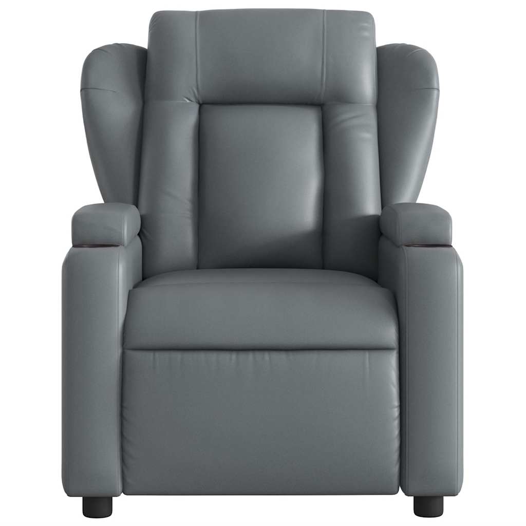 Massagestoel van grijs kunstleer is nu te koop bij PeponiXL, paradijselijk wonen!