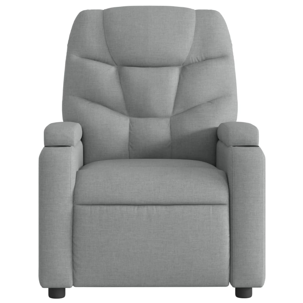 Massagestoel met lichtgrijze stof is nu te koop bij PeponiXL, paradijselijk wonen!