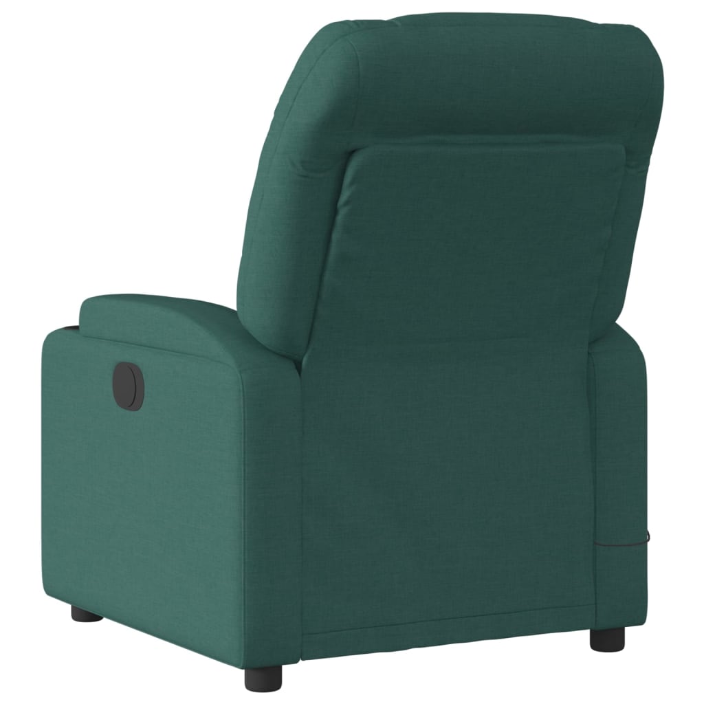 Massagestoel met donkergroene stof is nu te koop bij PeponiXL, paradijselijk wonen!
