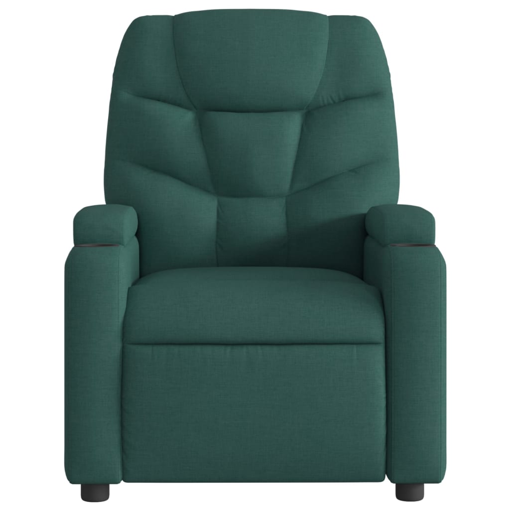 Massagestoel met donkergroene stof is nu te koop bij PeponiXL, paradijselijk wonen!
