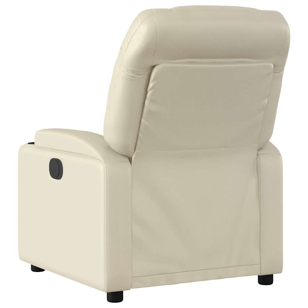 Massagestoel van kunstleer in crèmekleur is nu te koop bij PeponiXL, paradijselijk wonen!