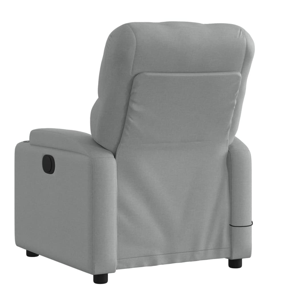 Massagestoel met lichtgrijze stof is nu te koop bij PeponiXL, paradijselijk wonen!