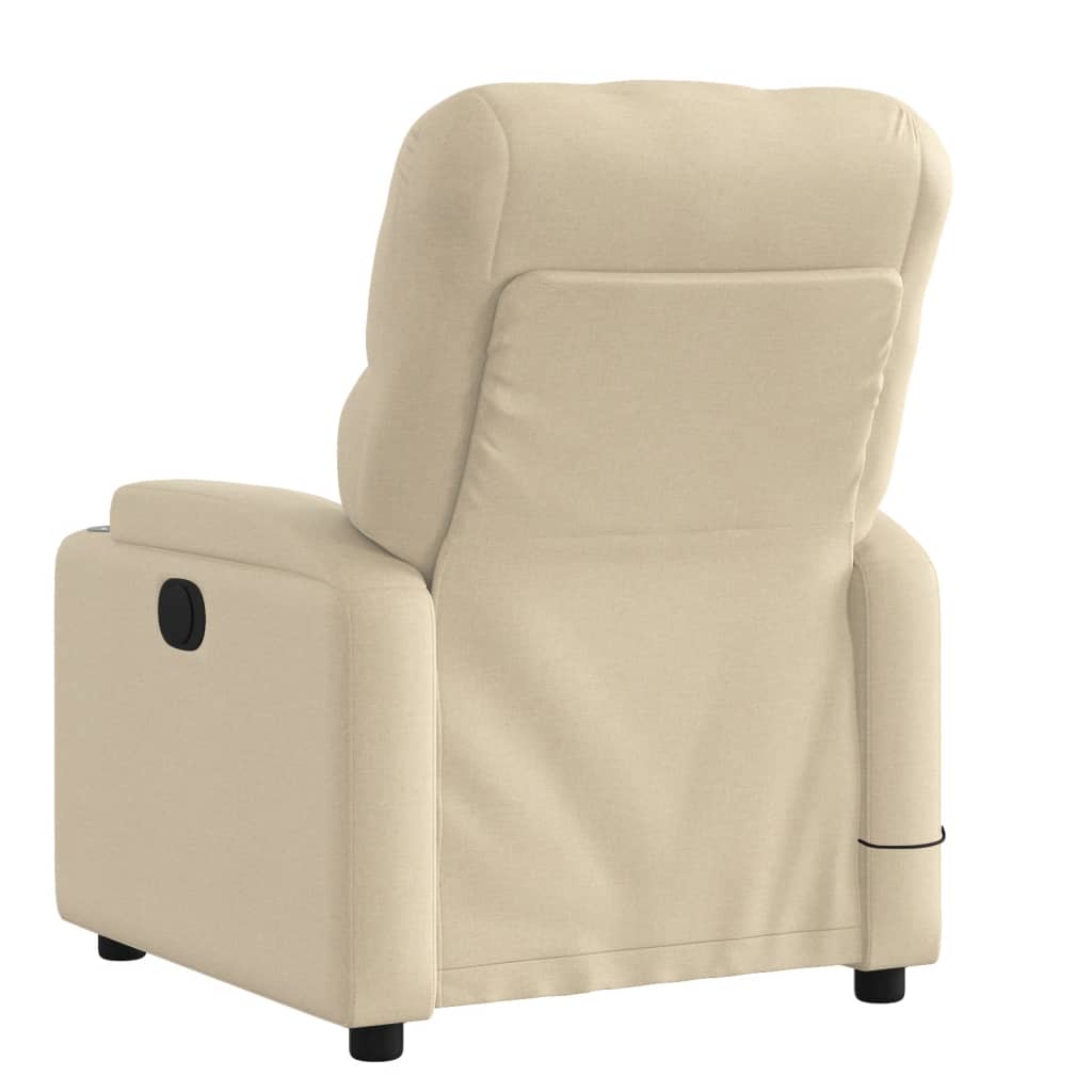 Massagestoel met crèmekleurige stof is nu te koop bij PeponiXL, paradijselijk wonen!