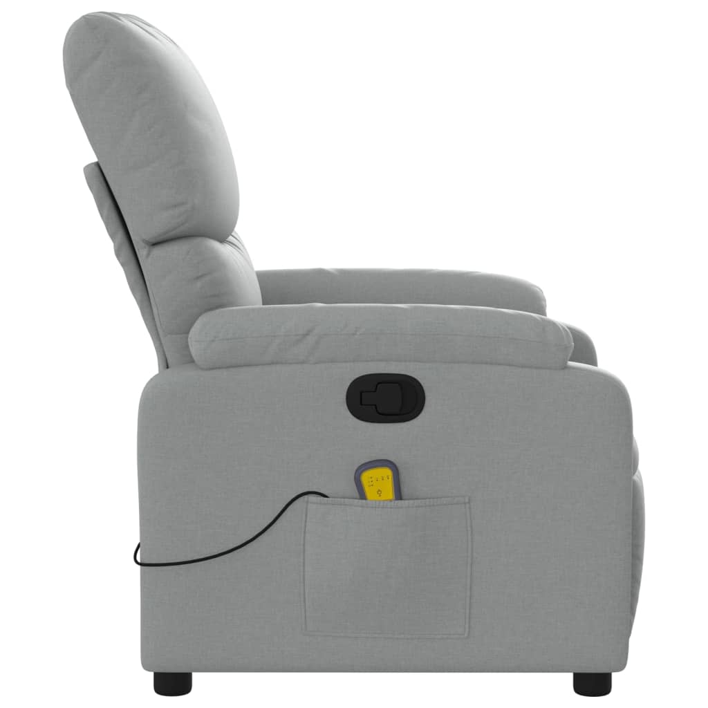 Massagestoel met lichtgrijze stof is nu te koop bij PeponiXL, paradijselijk wonen!