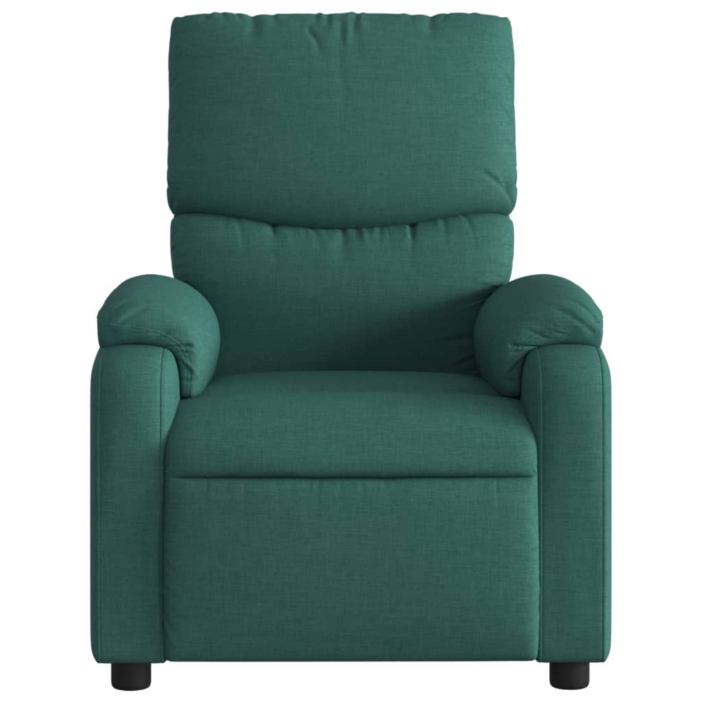 Massagestoel met donkergroene stof is nu te koop bij PeponiXL, paradijselijk wonen!