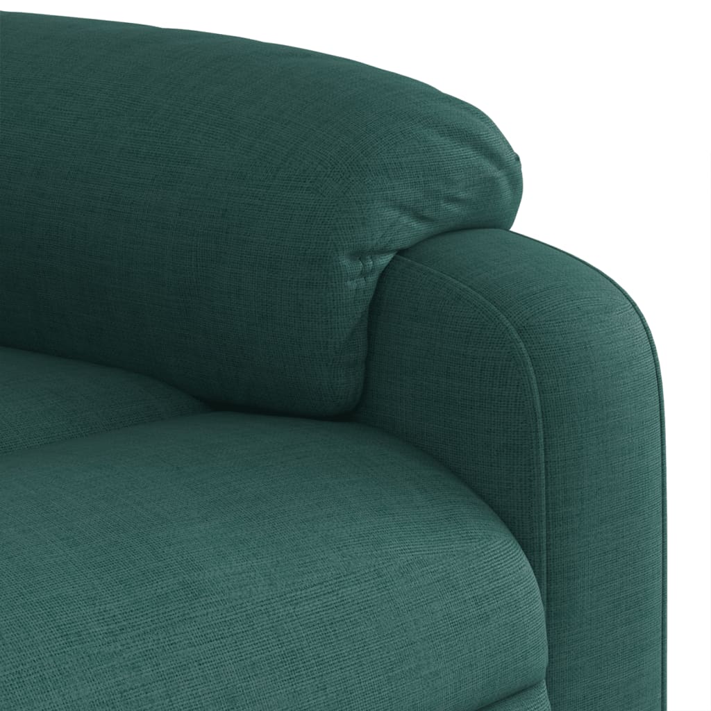 Massagestoel met donkergroene stof is nu te koop bij PeponiXL, paradijselijk wonen!