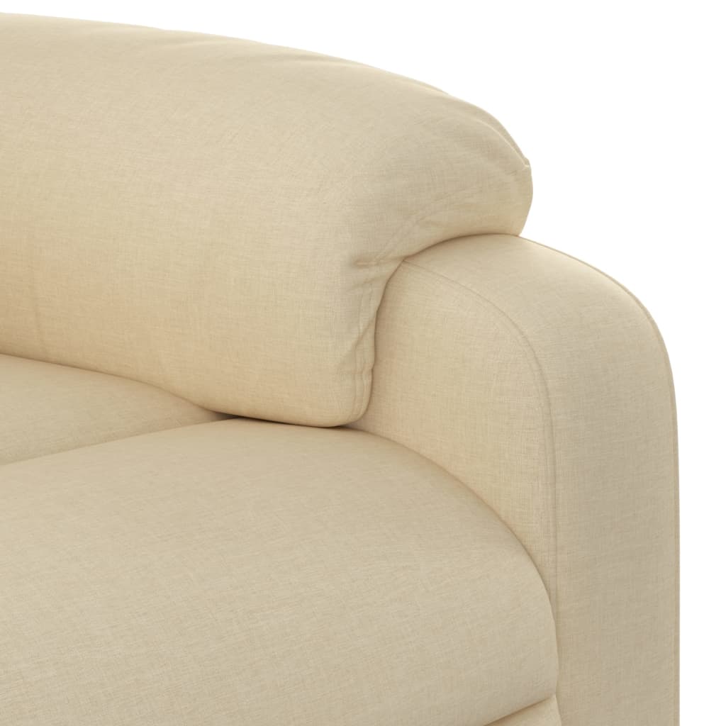 Massagestoel met crèmekleurige stof is nu te koop bij PeponiXL, paradijselijk wonen!