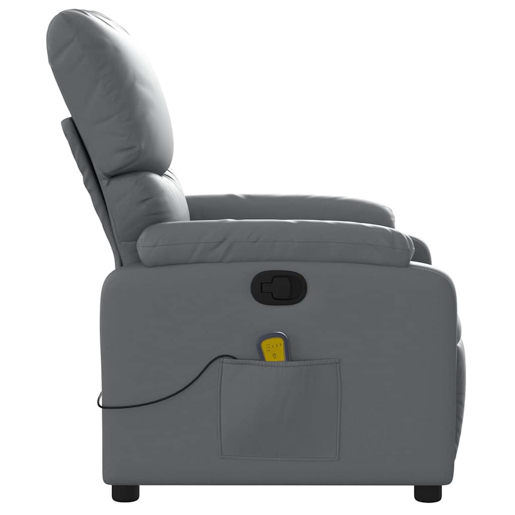 Massagestoel van grijs kunstleer is nu te koop bij PeponiXL, paradijselijk wonen!